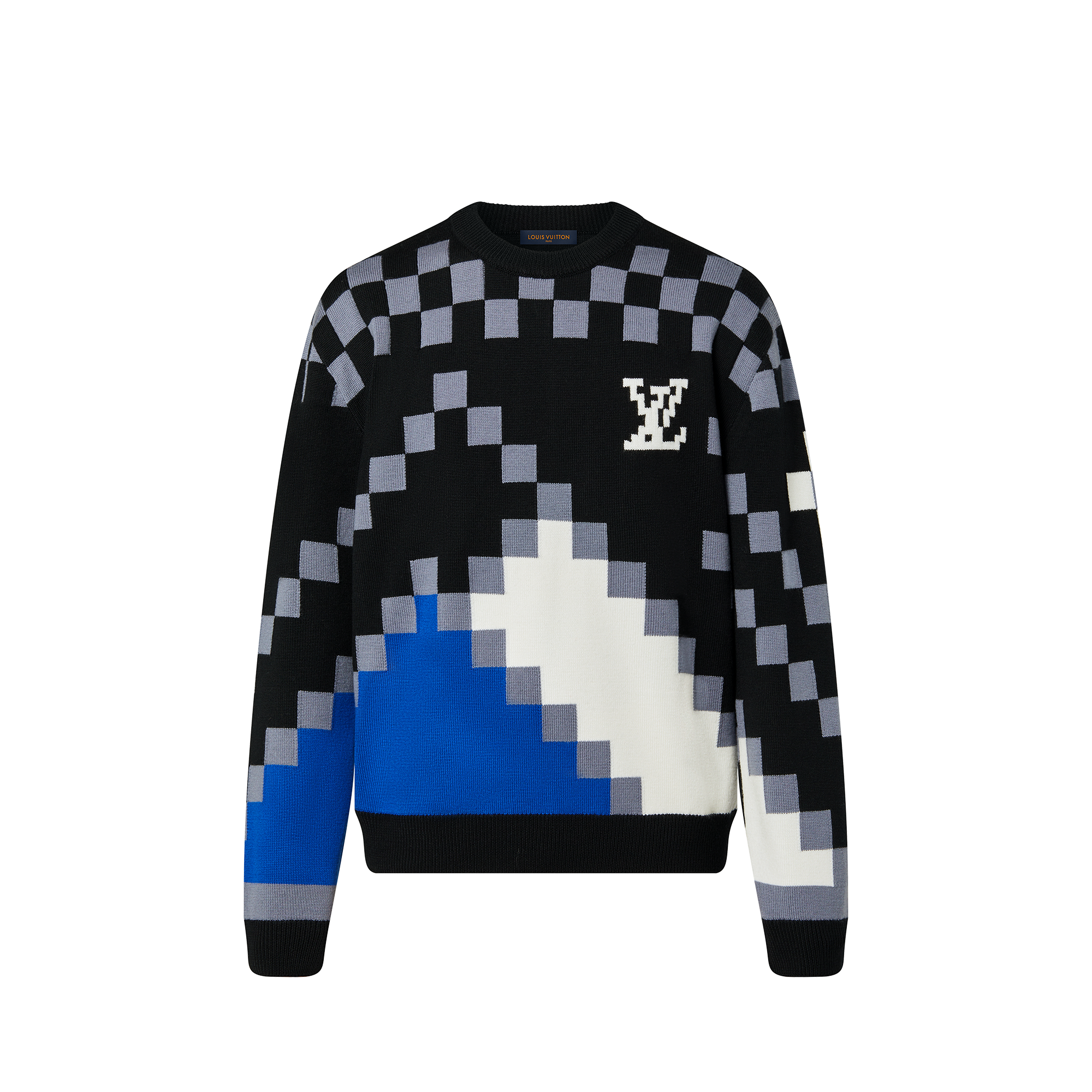 Blue and black online lv sweater